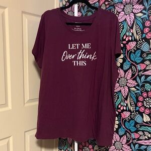 Torrid Purple Short Sleeve Tee